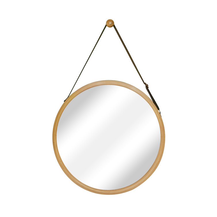 Union Rustic Jeffrey Round Wood Wall Mirror & Reviews Wayfair